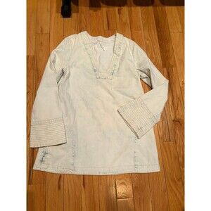 Free People Dreaming Of Denim Cloud Wash Tunic Size Large
